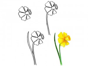 Как рисовать цветы ребенку 5 лет