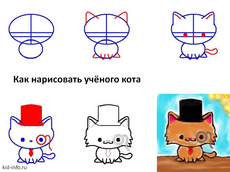 Нарисовать кота или кошку