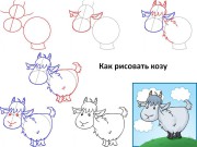 Как рисовать козу